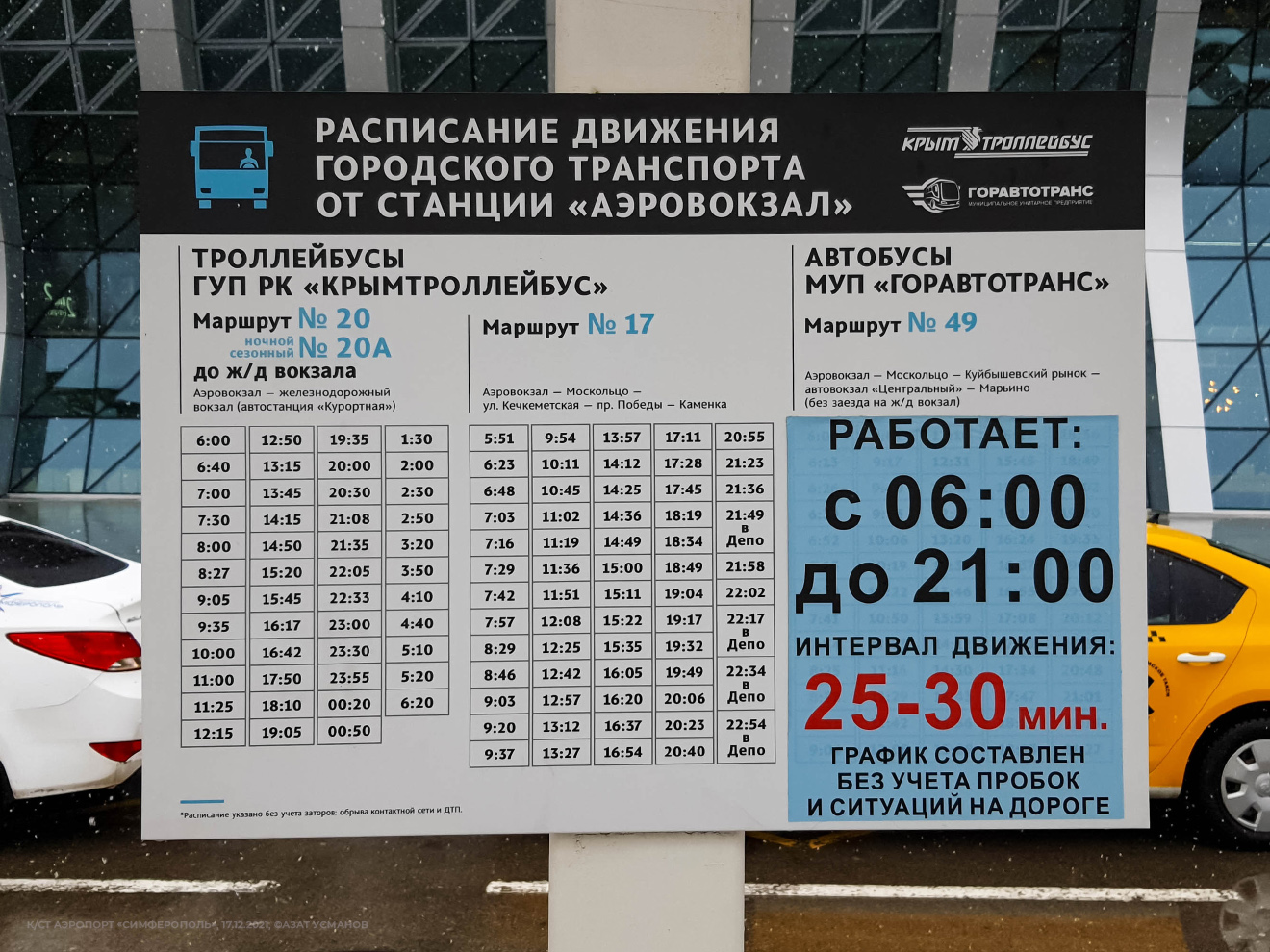 Trolleybus de Crimée — Maps and Timetables