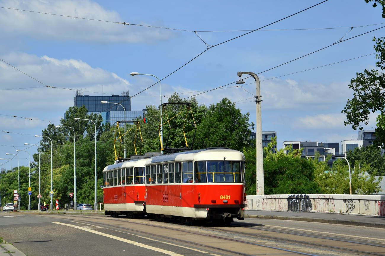 Прага, Tatra T3R.P № 8481