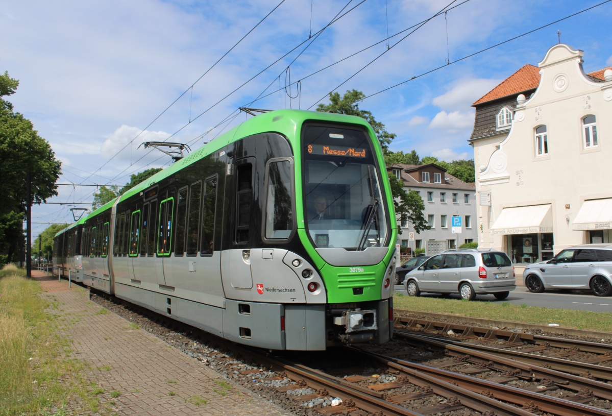 Ганновер, HeiterBlick/Vossloh/Alstom TW3000 № 3079