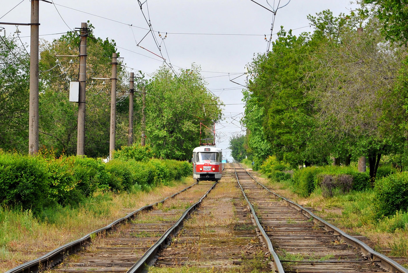 Volgograd, Tatra T3SU č. 2692; Volgograd — Tram lines: [2] Second depot — West