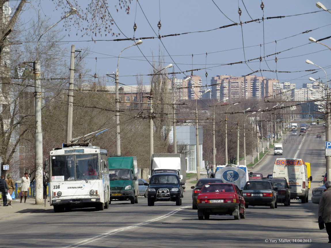 Луганск, Škoda 14Tr89/6 № 238; Луганск — Троллейбусные линии и инфраструктура