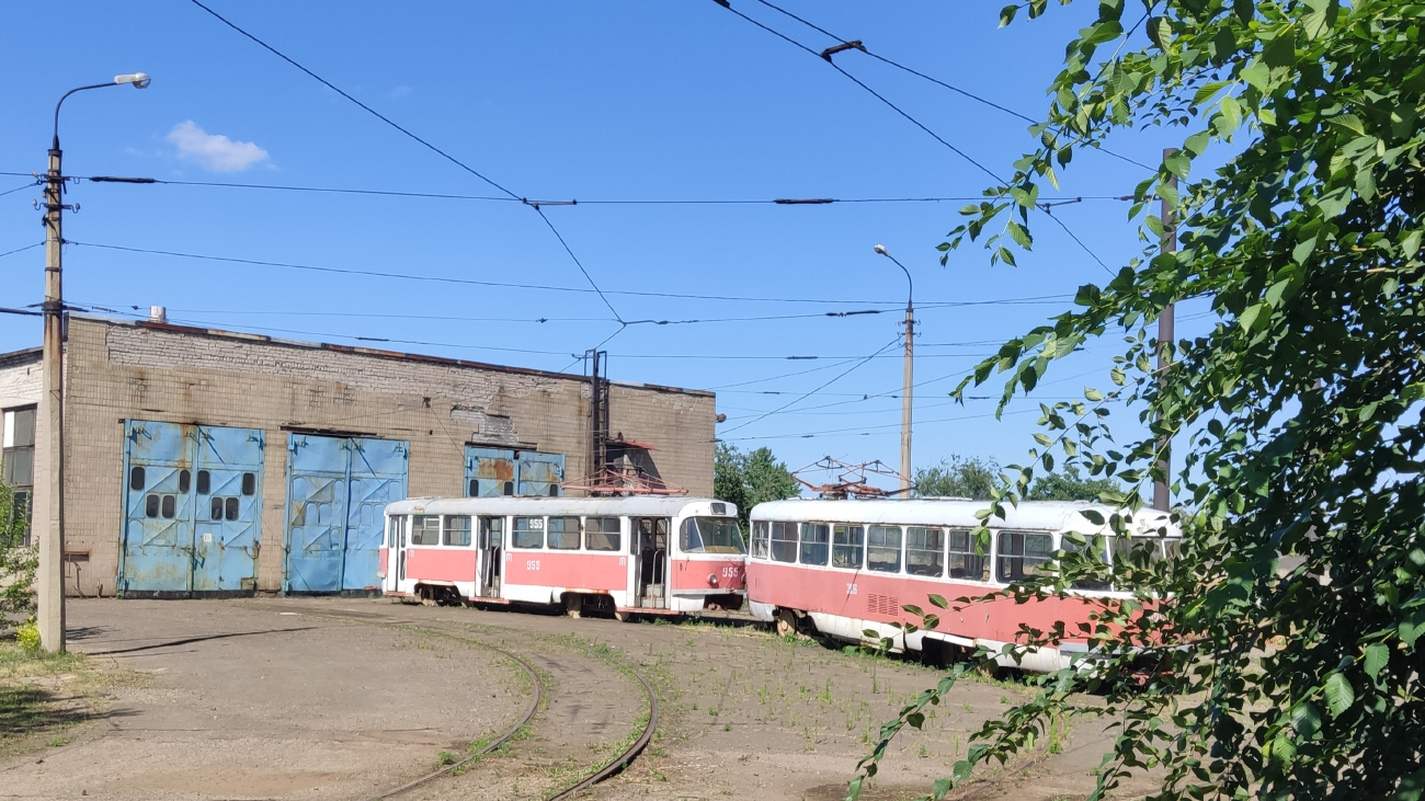 Донецк, Tatra T3SU № 955 (3955); Донецк, Tatra T3SU № 3926