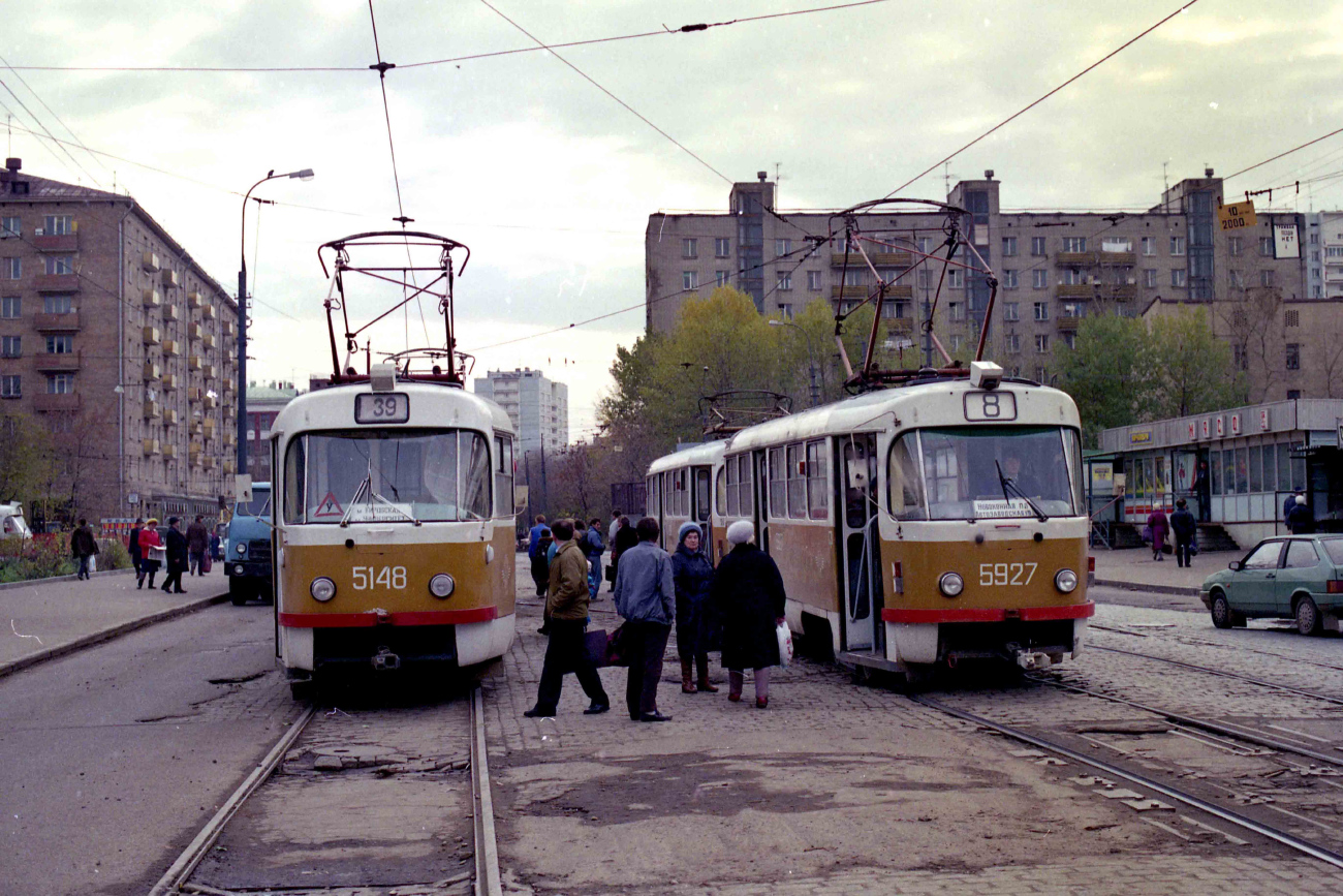 Москва, Tatra T3SU № 5148; Москва, Tatra T3SU № 5927