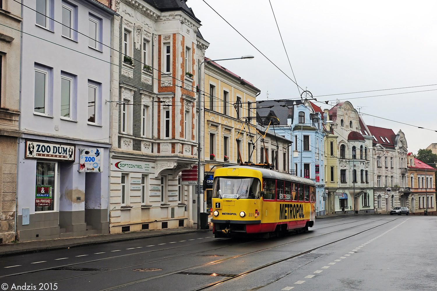 Мост и Литвинов, Tatra T3SU № 229