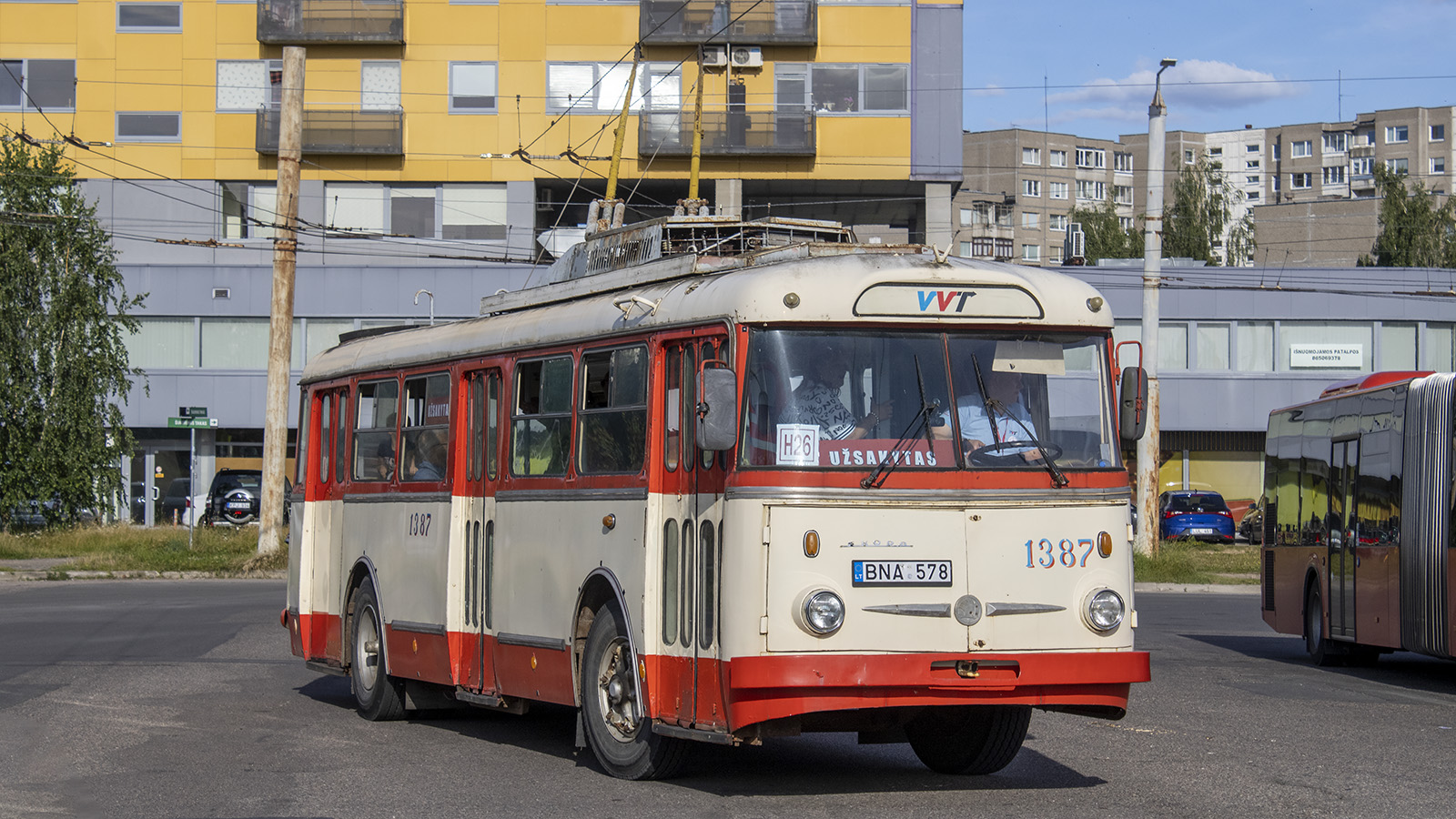 Вильнюс, Škoda 9TrH29 № 1387; Вильнюс — Мероприятие #40m14tr в честь 40-летия эксплуатации тролейбусов Škoda 14Tr в Вильнюсе