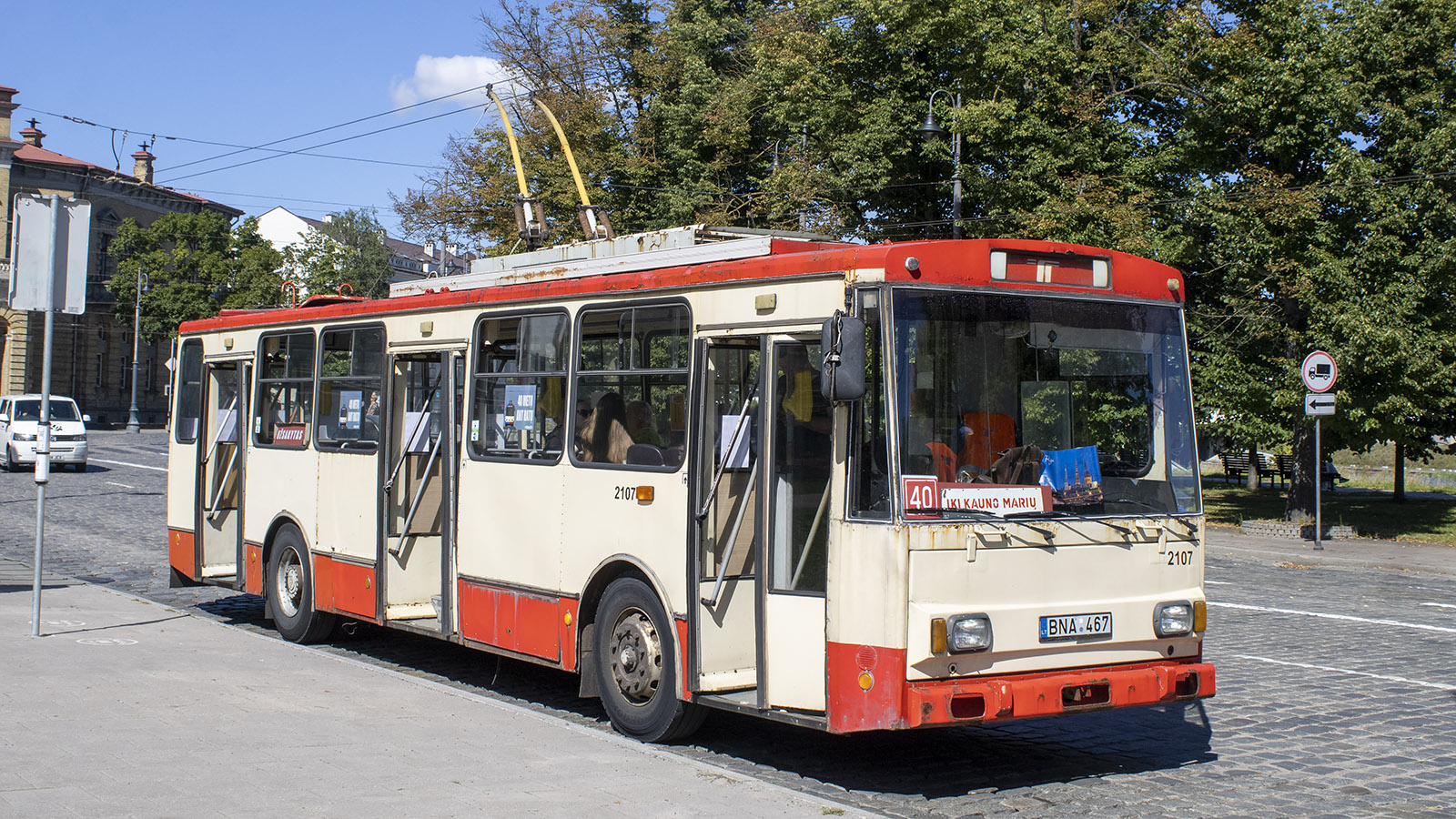 Vilnius, Škoda 14Tr05 N°. 2107; Vilnius — Fan trip #40m14tr on the occasion of 40 years in service of Škoda 14Tr trolleybuses in Vilnius