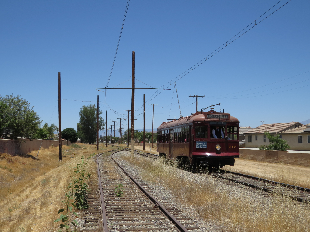 Perris, Brill "Hollywood car" № 717; Perris — Tramway Lines and Infrastructure