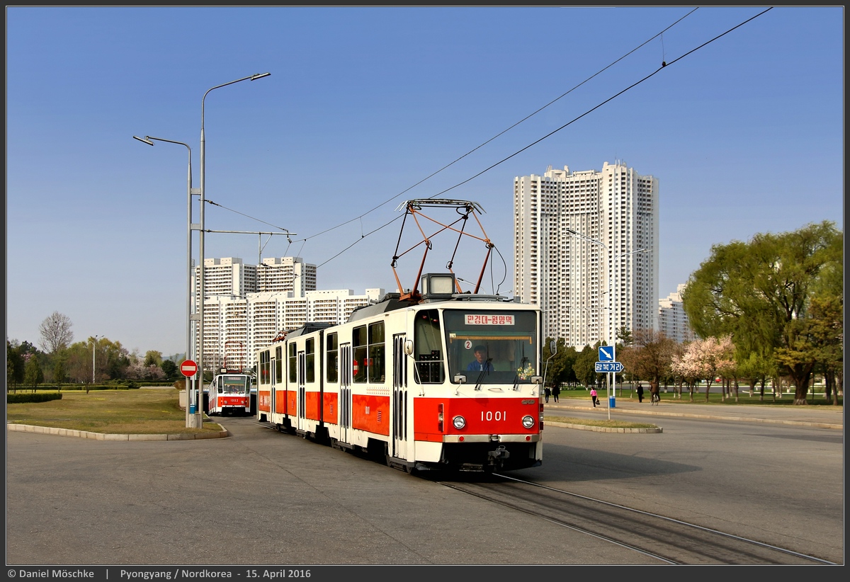 Пхеньян, Tatra KT8D5K № 1001