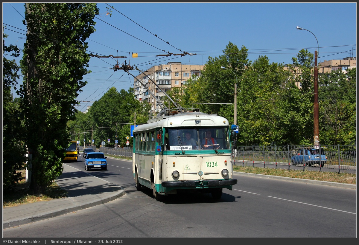 Крымский троллейбус, Škoda 9Tr19 № 1034