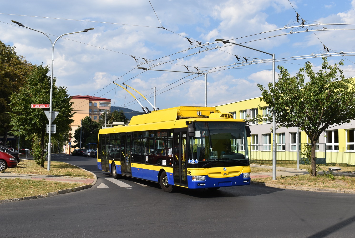 Теплице, Škoda 30Tr SOR № 503; Теплице — Троллейбусные линии и инфраструктура
