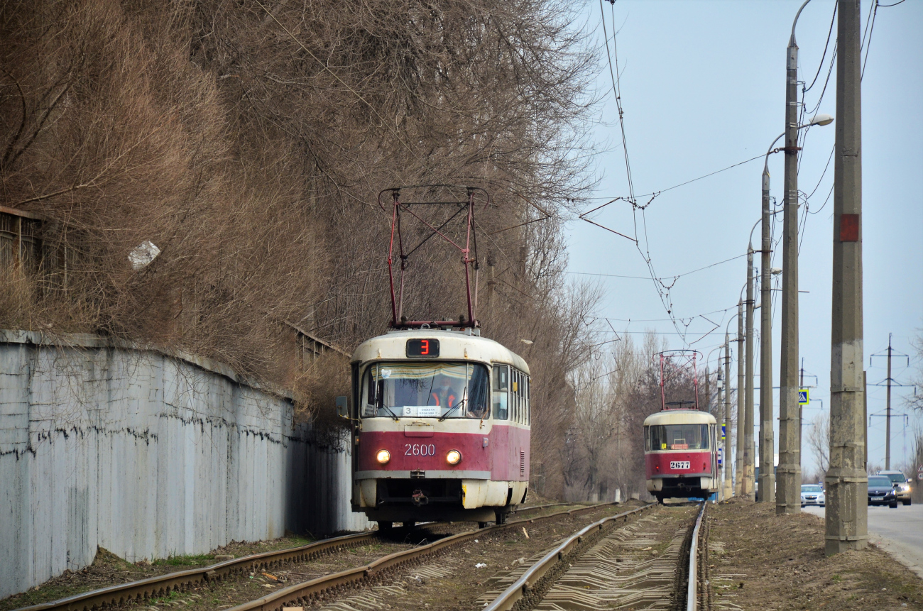 Волгоград, Tatra T3SU (двухдверная) № 2600