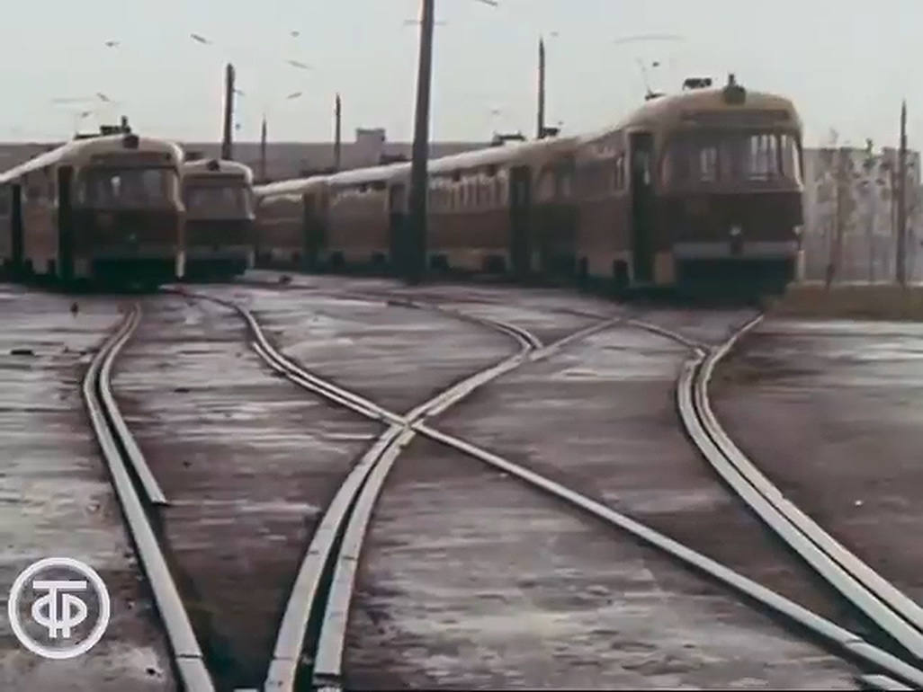 Smolensk — Historical photos (1945 — 1991); Smolensk — Tram depot and service lines; Smolensk — Unidentified vehicles