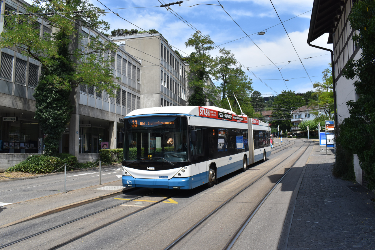 Цюрих, Hess SwissTrolley 4 (BGT-N2D) № 171
