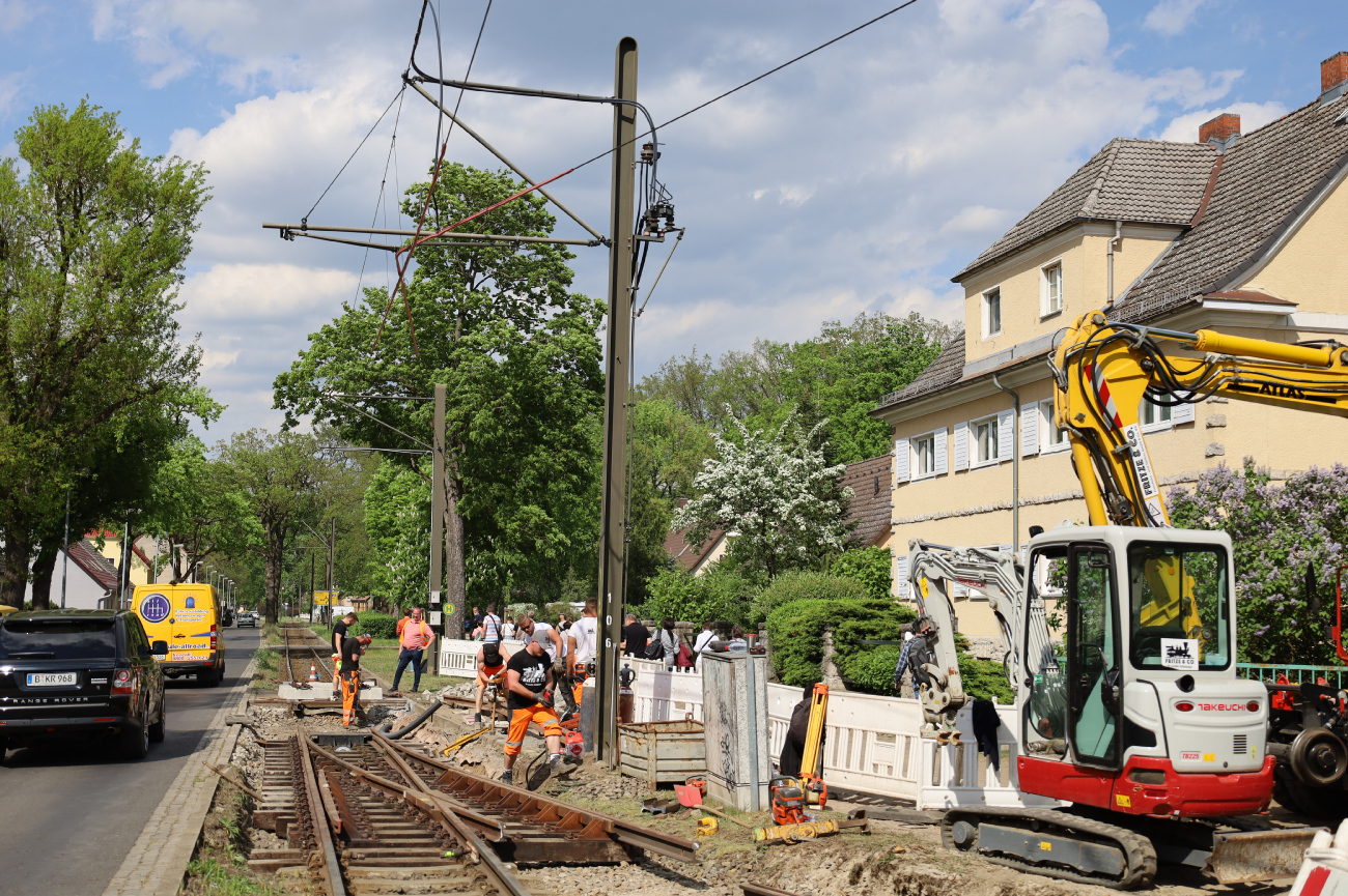Шёнайхе - Рюдерсдорф — Трамвайная линия и инфраструктура