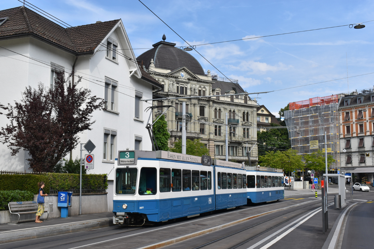 Цюрих, SWP/SIG/BBC Be 4/6 "Tram 2000" № 2077