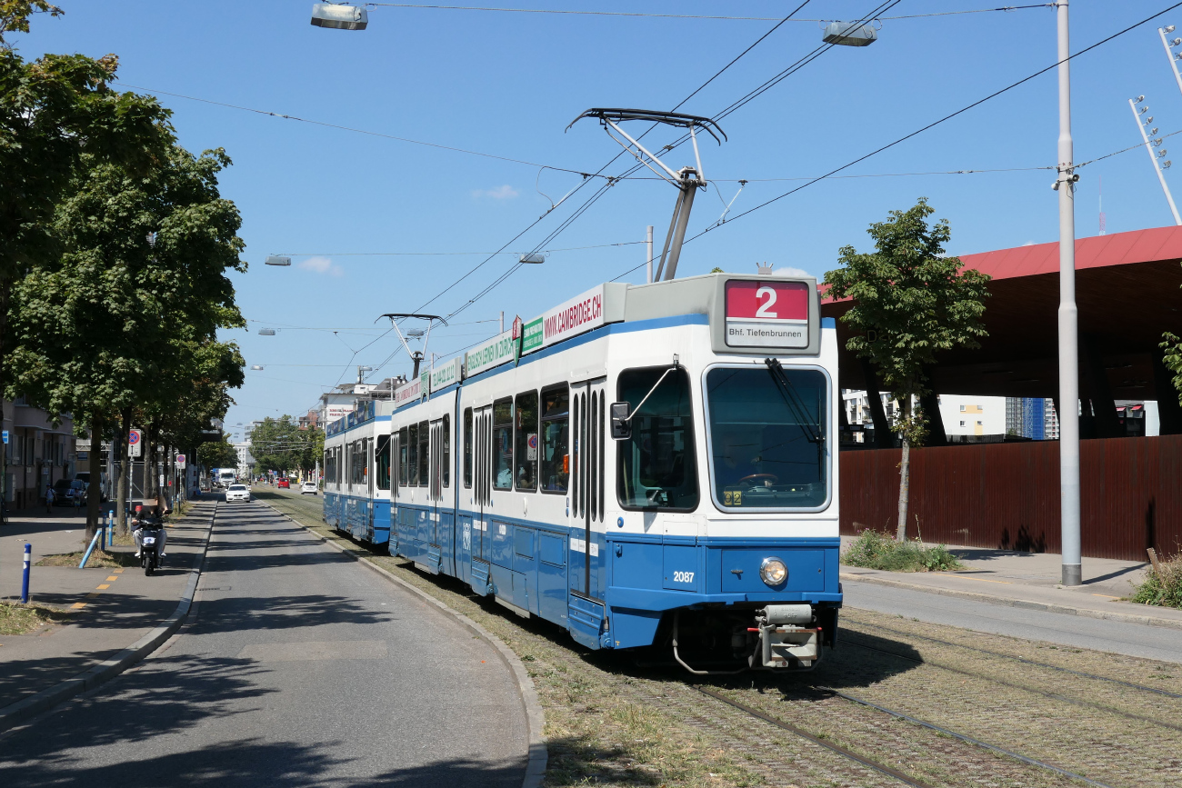 Цюрих, SWP/SIG/BBC Be 4/6 "Tram 2000" № 2087