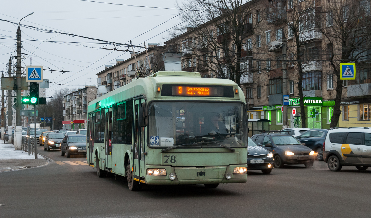 Тверь, БКМ 32102 № 78; Тверь — Троллейбусные линии: Московский район
