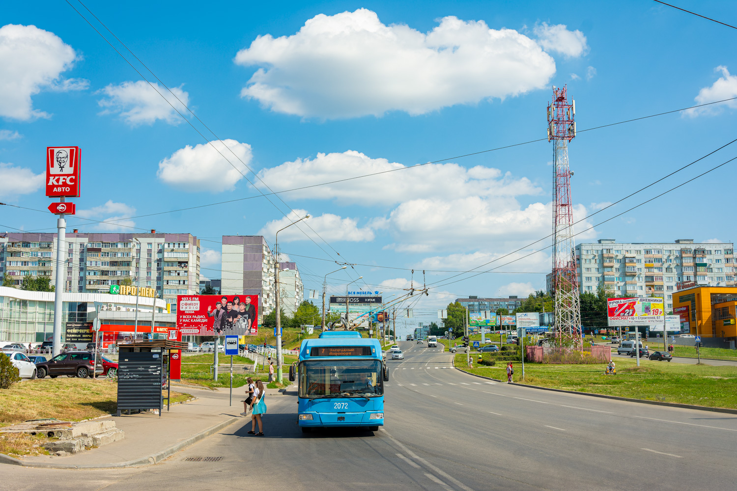 Пенза, БКМ 321 № 2072; Пенза — Троллейбус и город; Пенза — Троллейбусные линии — Арбеково