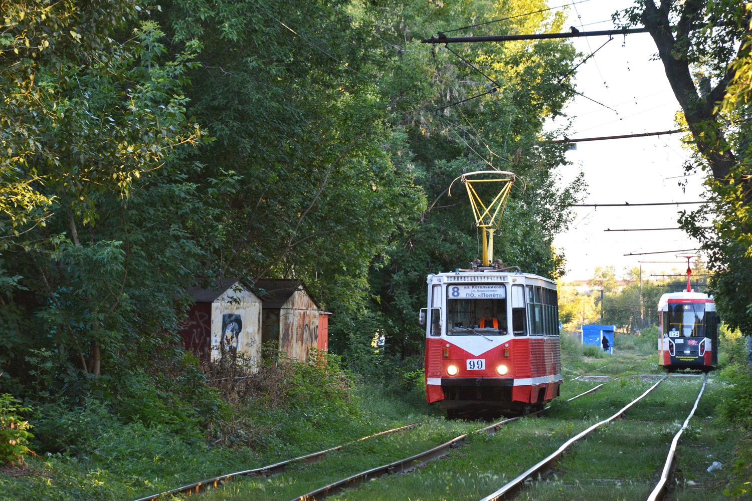 Омск, 71-605А № 99; Омск — Трамвайные линии — Левый Берег Оми