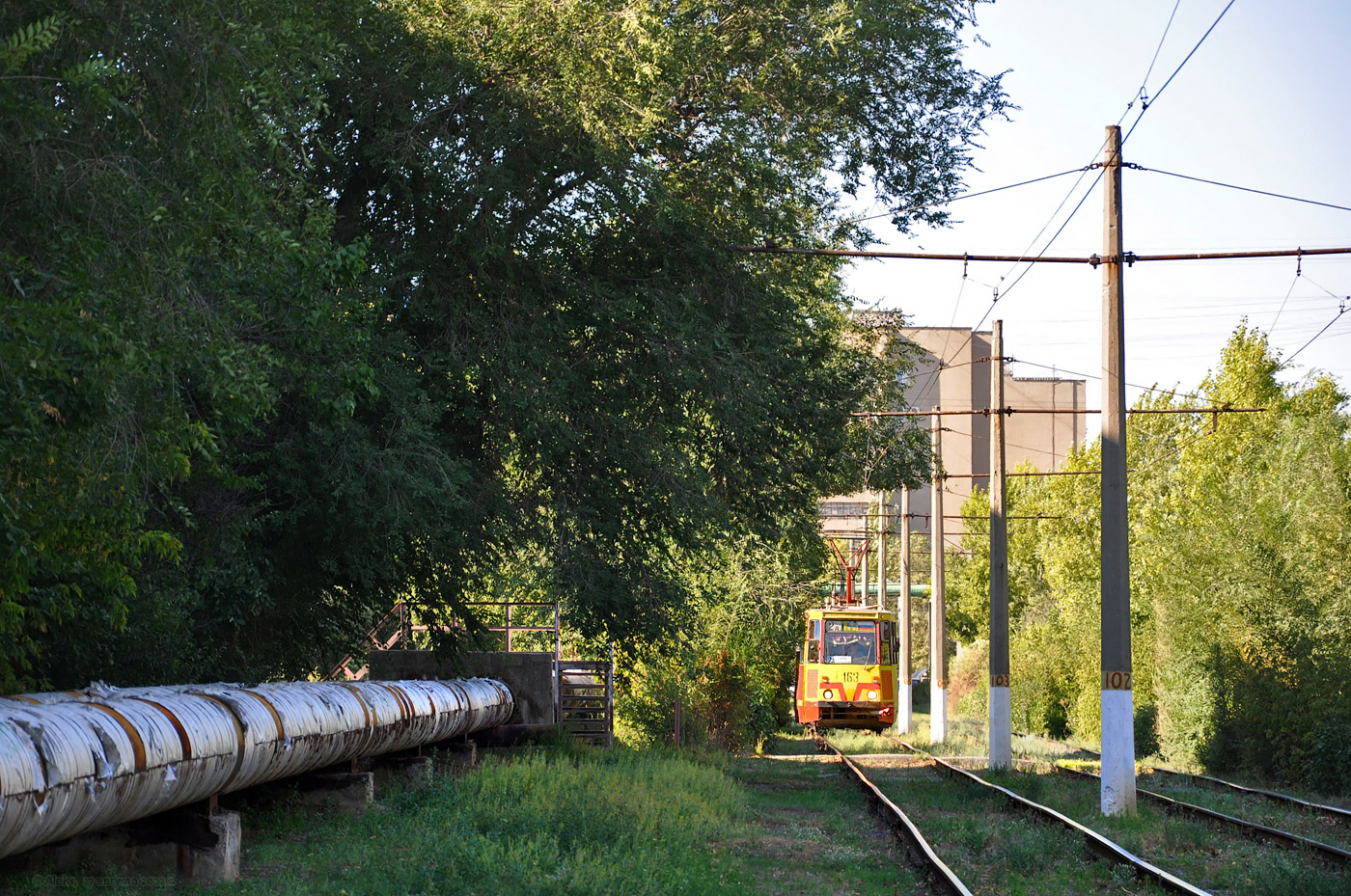 Волжский, 71-605 (КТМ-5М3) № 163; Волжский — Трамвайные линии и инфраструктура