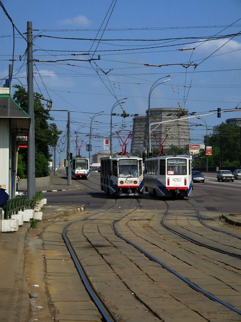Москва, 71-608КМ № 4208; Москва, 71-608КМ № 4262; Москва — Трамвайные линии: ЮВАО