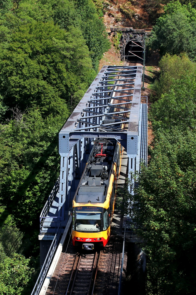 Karlsruhe, Siemens GT8-100D/M-2S # 904; Karlsruhe — Murgtalbahn (Rastatt — Freudenstadt)