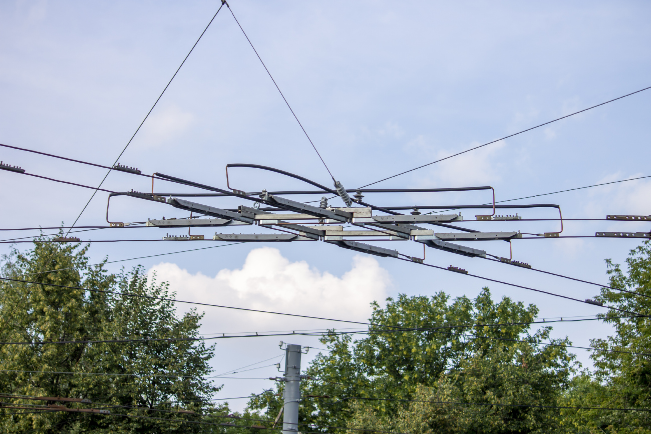Overhead network, power supply and current collection; Nijni Novgorod — Trolleybus Lines