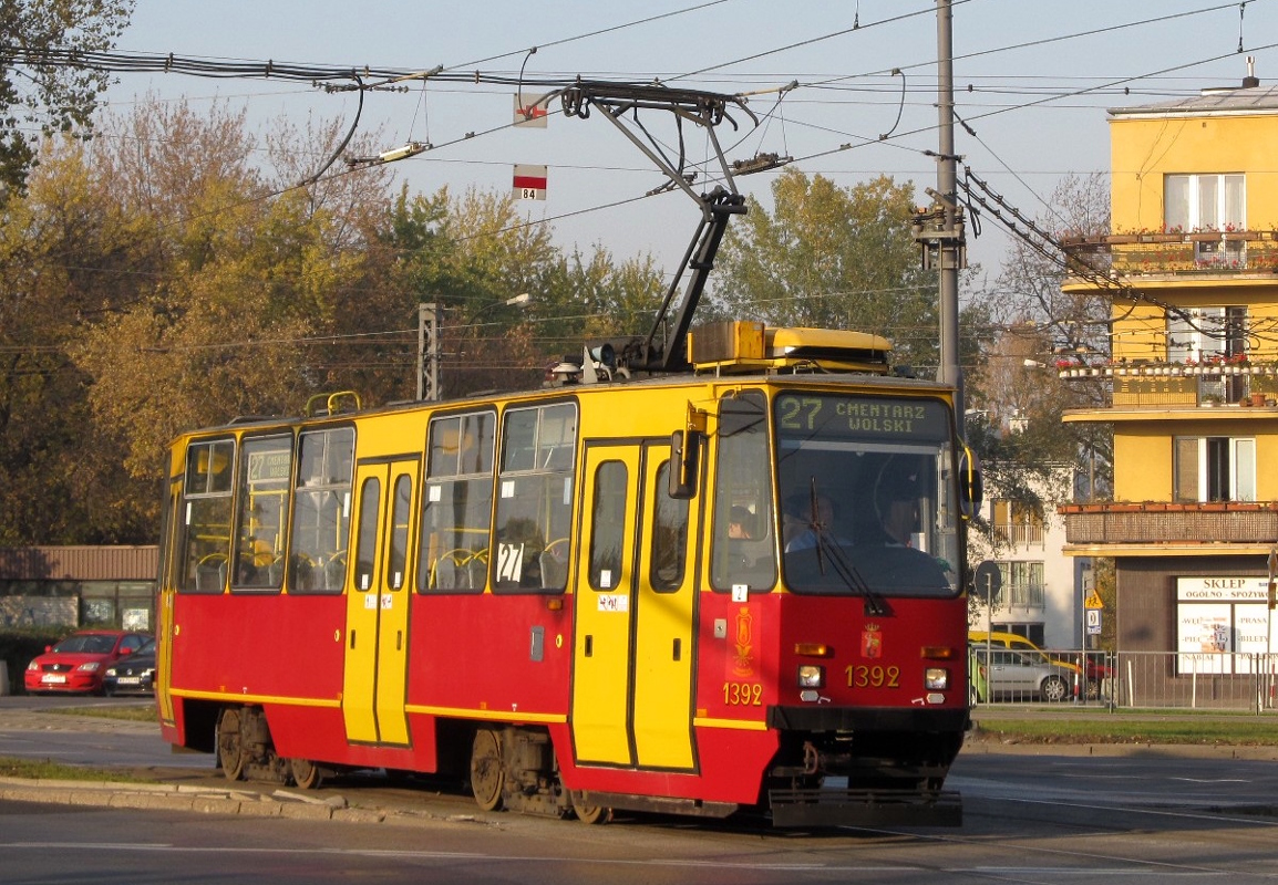 Варшава, Konstal 105N-MW № 1392