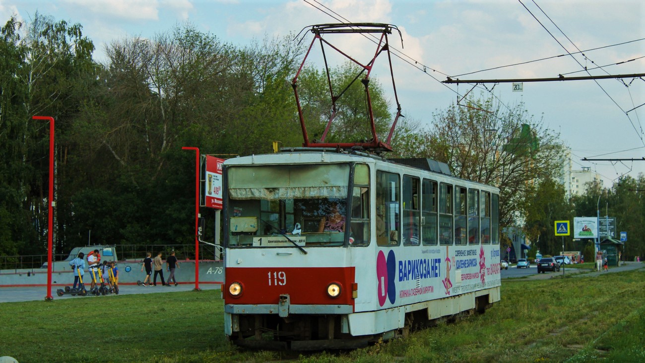 Липецк, Tatra T6B5SU № 119