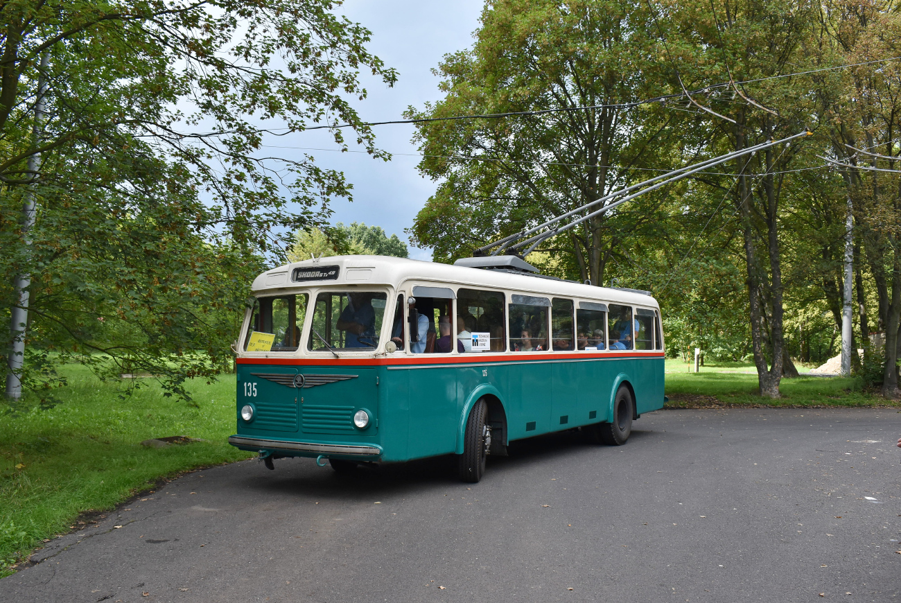 Брно, Škoda 6Tr2 № 135; Теплице — Троллейбусы других городов; Теплице — Юбилей: 70 лет Теплицкому троллейбусу (10.09.2022)