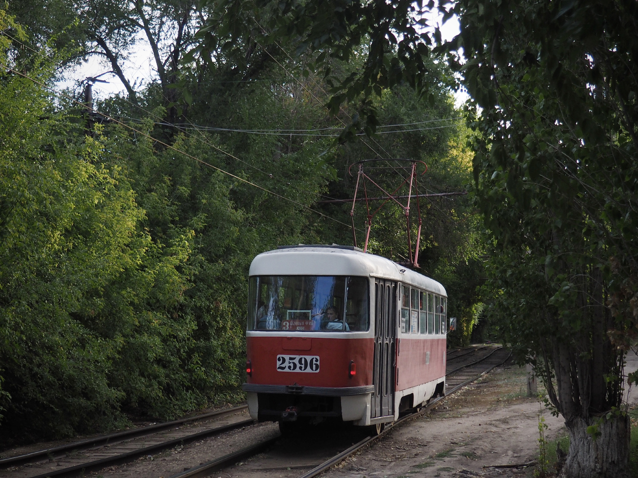 Волгоград, Tatra T3SU (двухдверная) № 2596