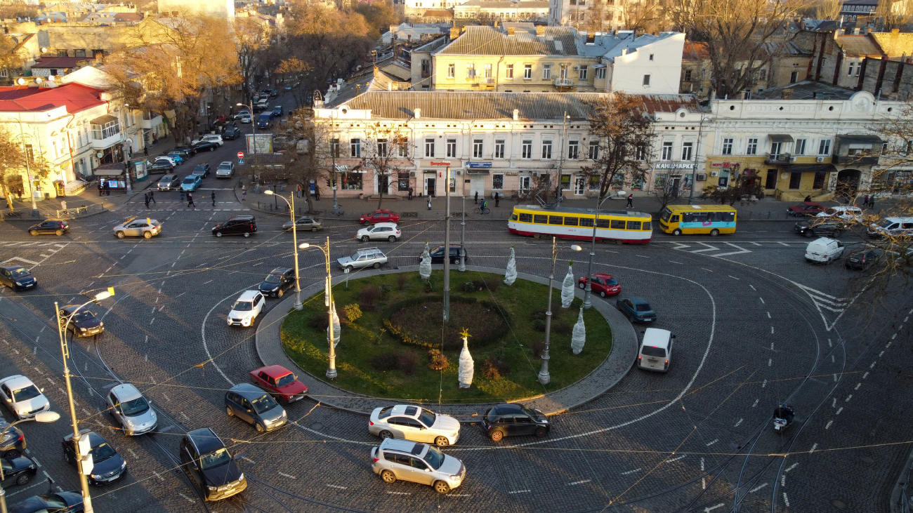 Одеса — Різні фотографії; Одеса — Трамвайні лінії: Центр