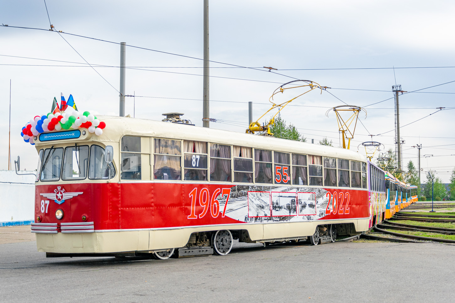 Нижнекамск, РВЗ-6М2 № 87; Нижнекамск — Парад трамваев — 22 сентября 2022