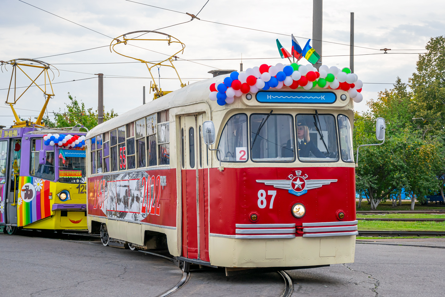Нижнекамск, РВЗ-6М2 № 87; Нижнекамск — Парад трамваев — 22 сентября 2022