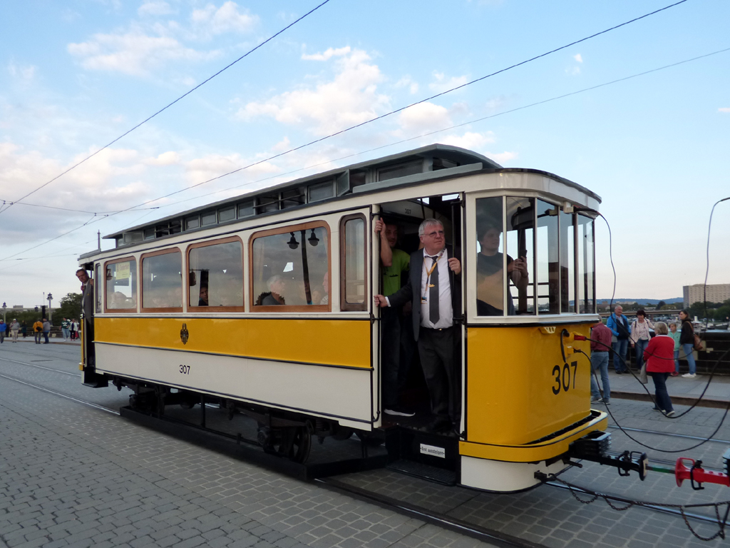 Дрезден, Двухосный прицепной Dresden № 307 (251 302); Дрезден — 150 лет трамвайному движению в Дрездене (24.09.2022)