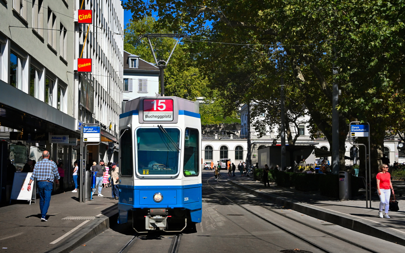 Цюрих, SWS/SWP/BBC Be 4/6 "Tram 2000" № 2024