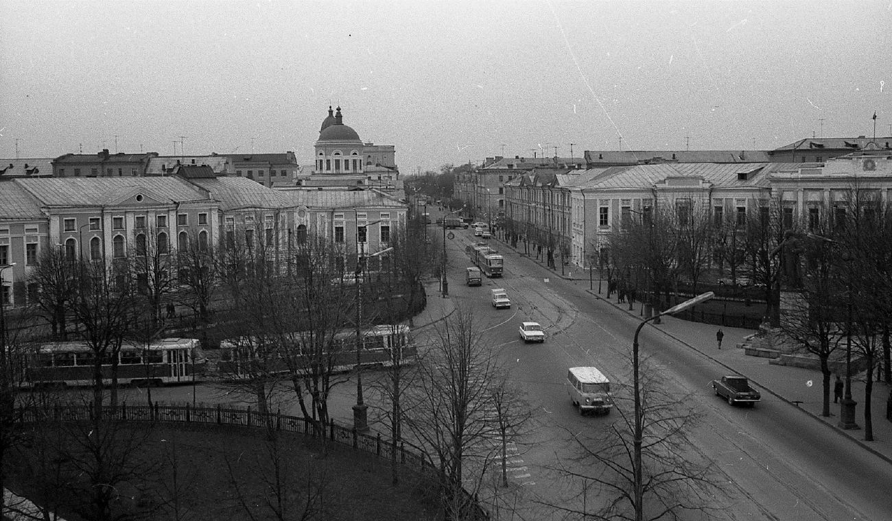 Tverė — Old photos (1917–1991); Tverė — Streetcar lines: Central district