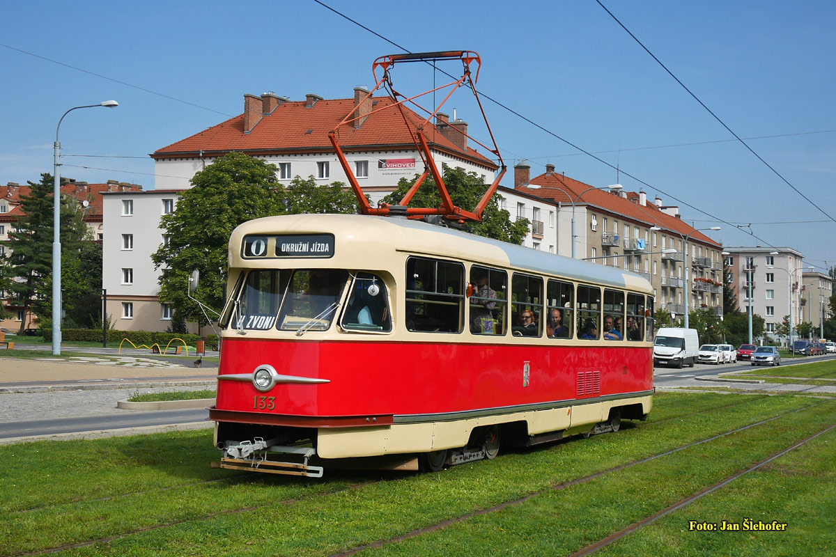 Pilsen, Tatra T2R N°. 133; Pilsen — Oslavy výročí 60 let tramvají na Světovaru / Celebrations of the anniversary of 60 years of trams in Světovar