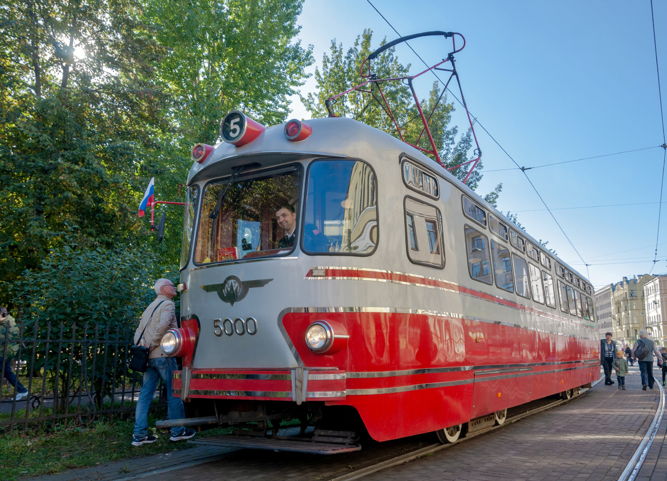 Санкт-Петербург, ТС-76 № 5000; Санкт-Петербург — Выставка вагонов на 115-летие трамвая