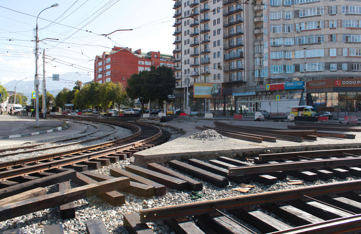 Уладзікаўказ — Строительство, ремонт и реконструкция трамвайных линий