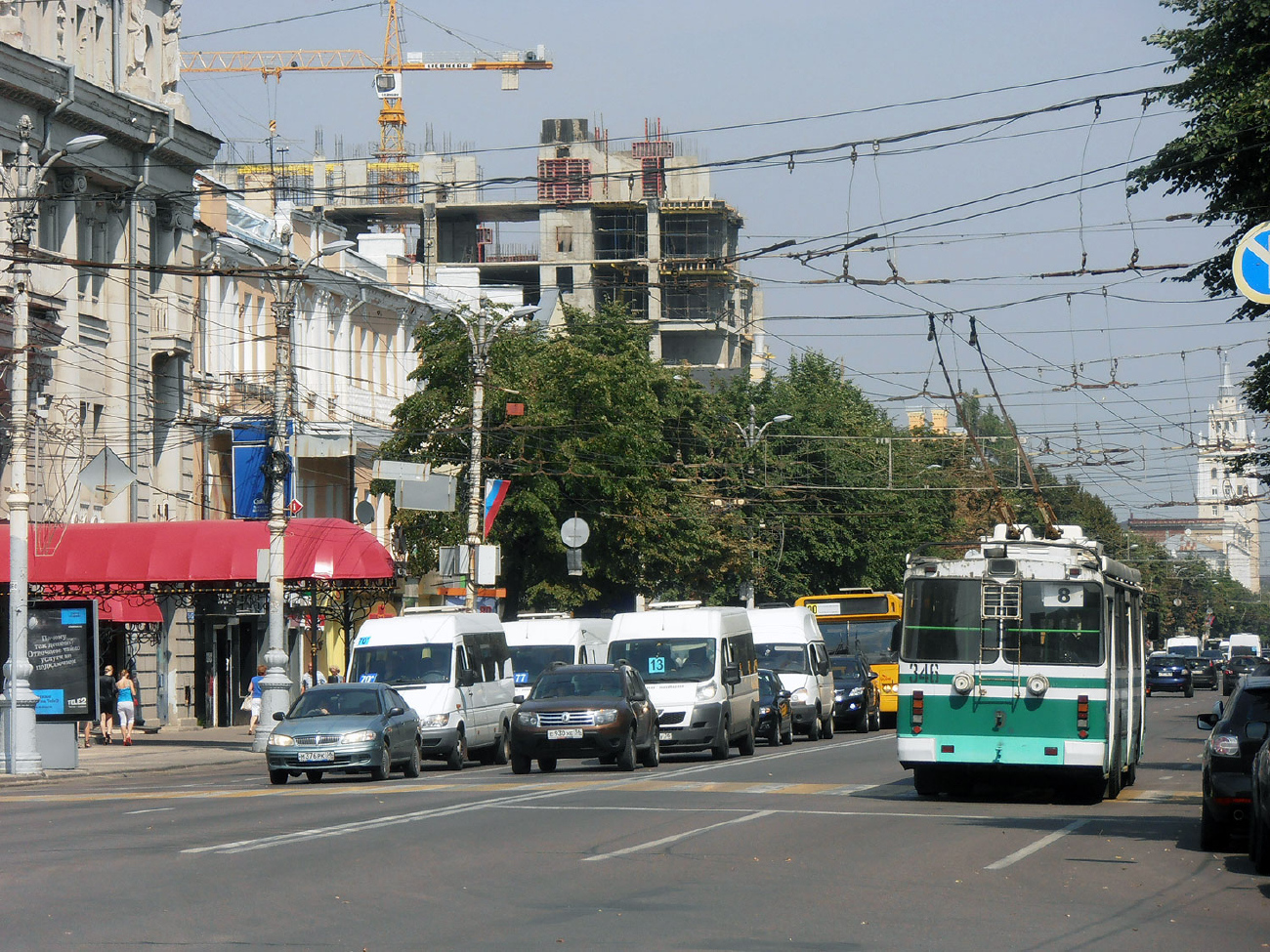Voronezh, ZiU-682G-016.04 č. 346; Voronezh — Miscellaneous photos; Voronezh — Trolleybus network and infrastructure