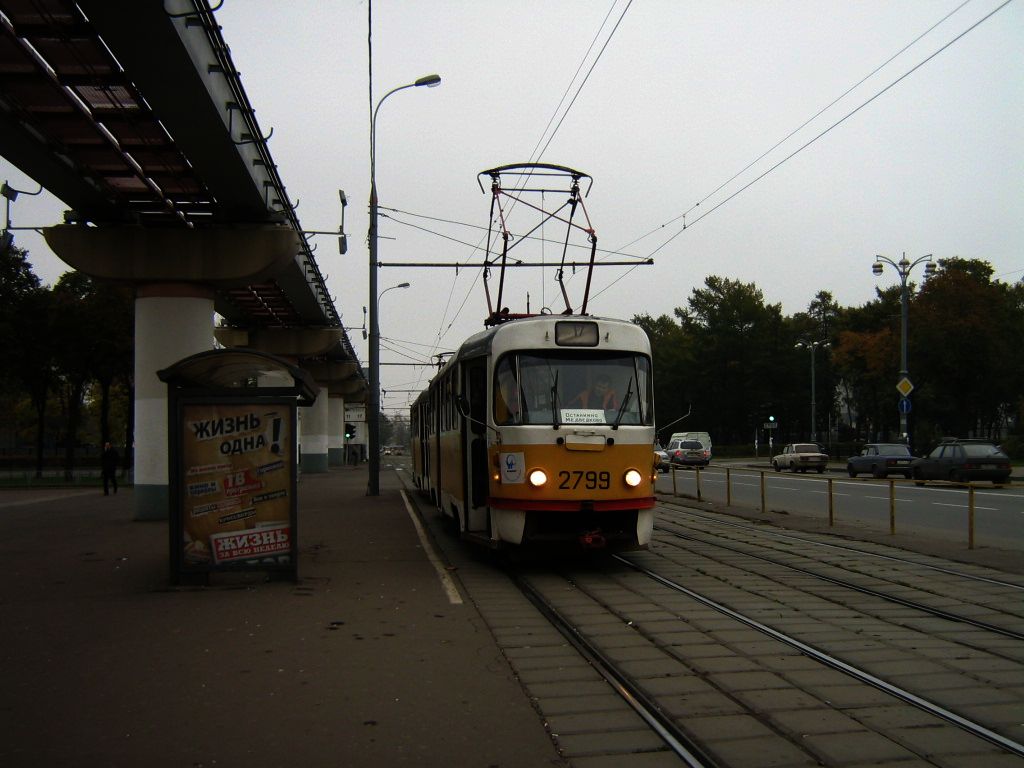 Москва, Tatra T3SU № 2799