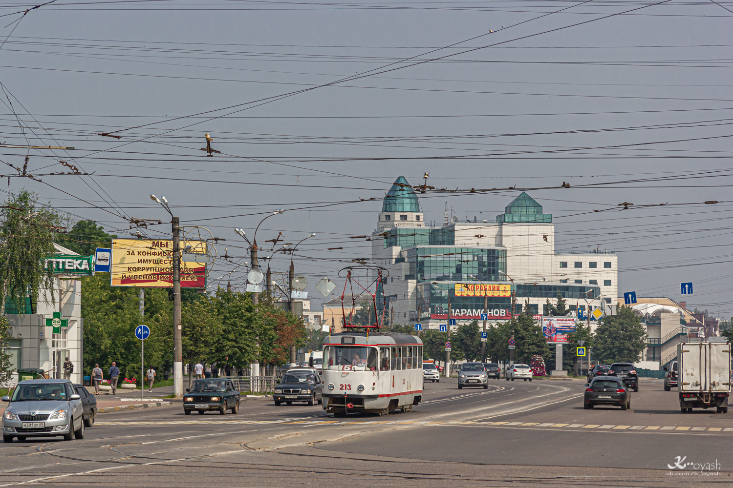Tver, Tatra T3SU č. 213; Tver — Streetcar lines: Central district