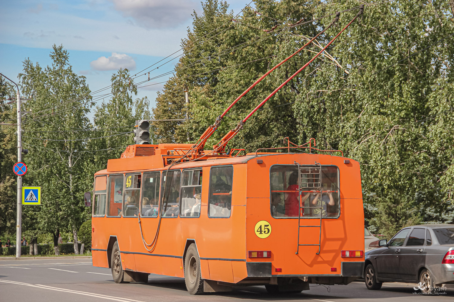 Альметьевск, БТЗ-5276-01 № 45 — Фото — Городской электротранспорт