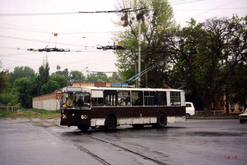 Полтава, ЗиУ-682Г [Г00] № 13; Полтава — Нестандартные окраски троллейбусов; Полтава — Старые фотографии