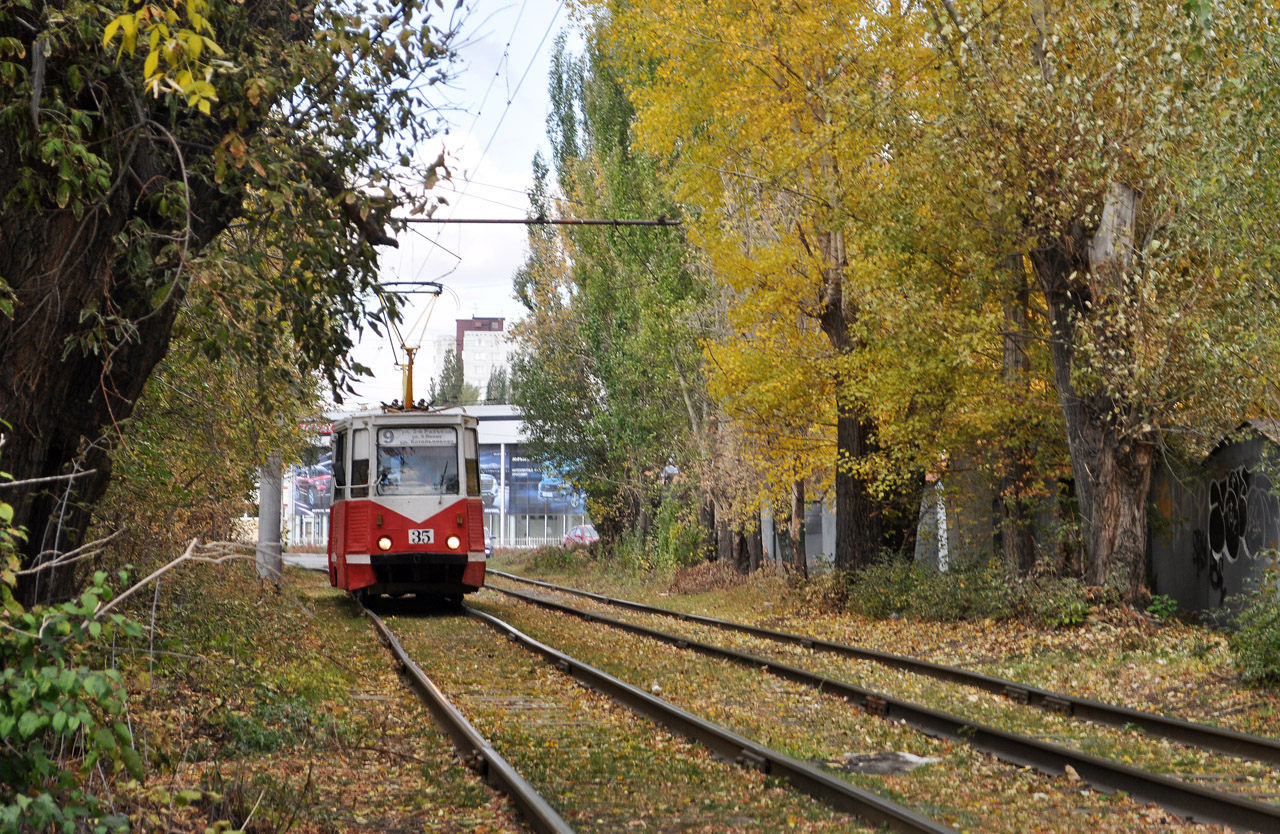 Омск, 71-605А № 35; Омск — Трамвайные линии — Левый Берег Оми