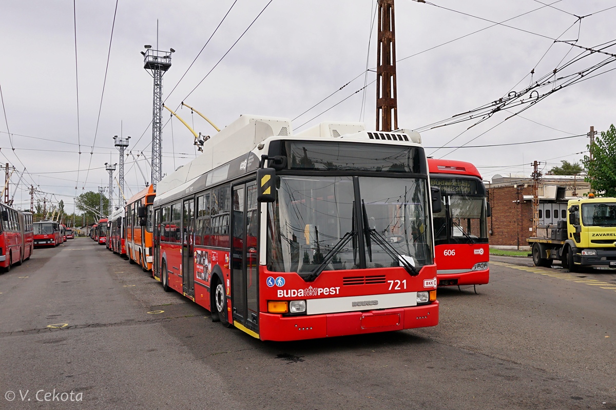 Budapest, Ikarus 412.81GT — 721; Budapest — Trolibusz telephely