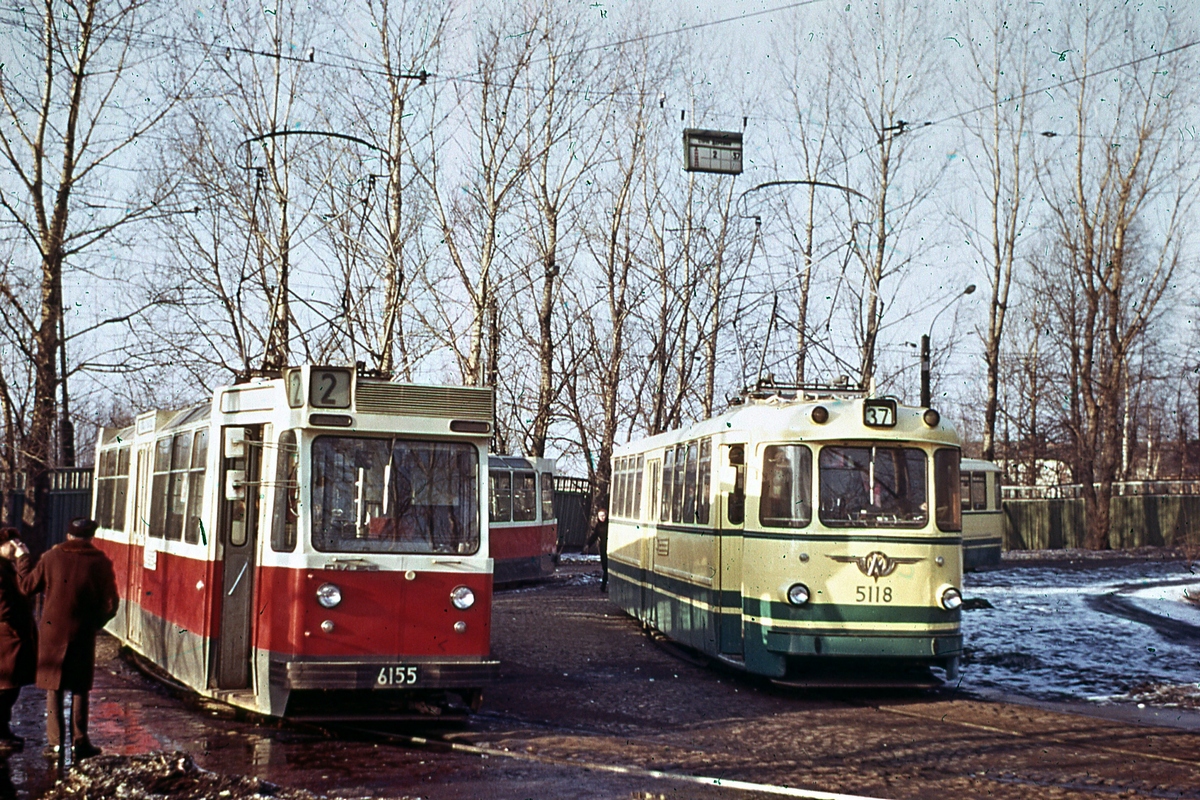 Санкт-Петербург, ЛМ-68 № 6155; Санкт-Петербург, ЛМ-57 № 5118