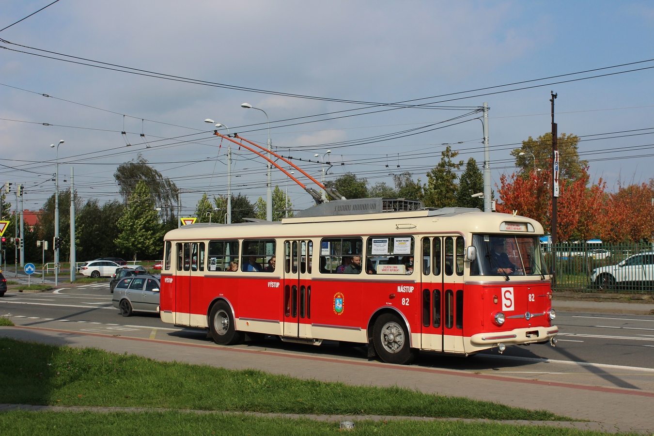 Ostrava, Škoda 9TrH23 Nr. 82; Ostrava — 70. Jubiläum des Obus Ostrava