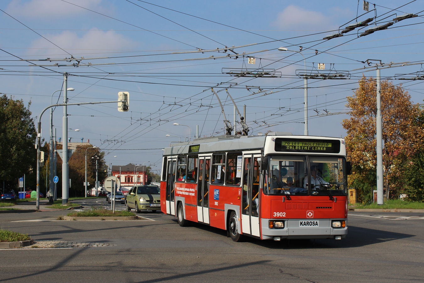 Острава, Škoda 17Tr № 3902; Острава — 70 лет троллейбуса в Остраве